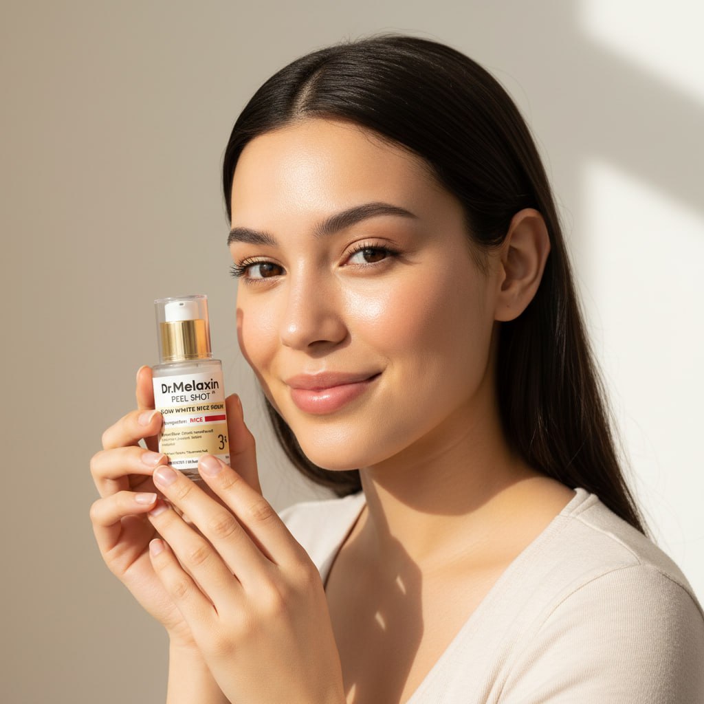 Dr. Melaxin White Rice Peeling Ampoule 30ml, Face & Body Dead Skin Cell Exfoliator